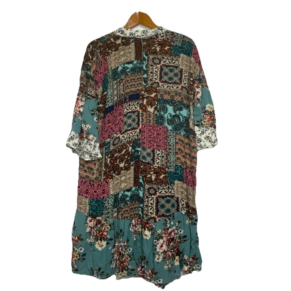 Umgee M Floral Patchwork Open Lightweight Cardiga… - image 2